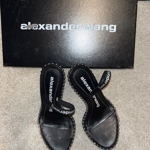 Alexander Wang Nova Logo Strap heel